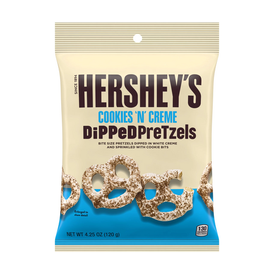 Hershey’s Cookies ‘N’ Creme Dipped Pretzels 120G