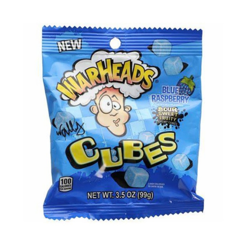 Warheads Cubes Blue Raspberry