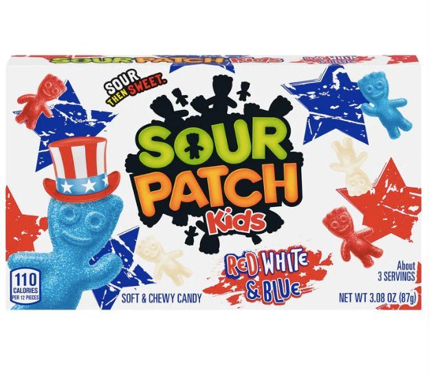 Sour Patch Red White Blue Theatre Box 87G