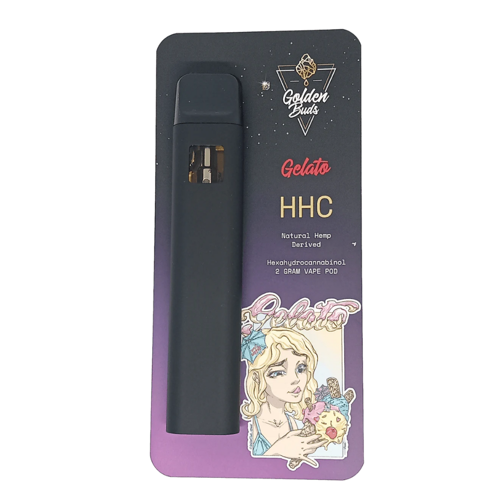 GOLDEN BUDS HHC DISPOSABLE VAPE 2ML